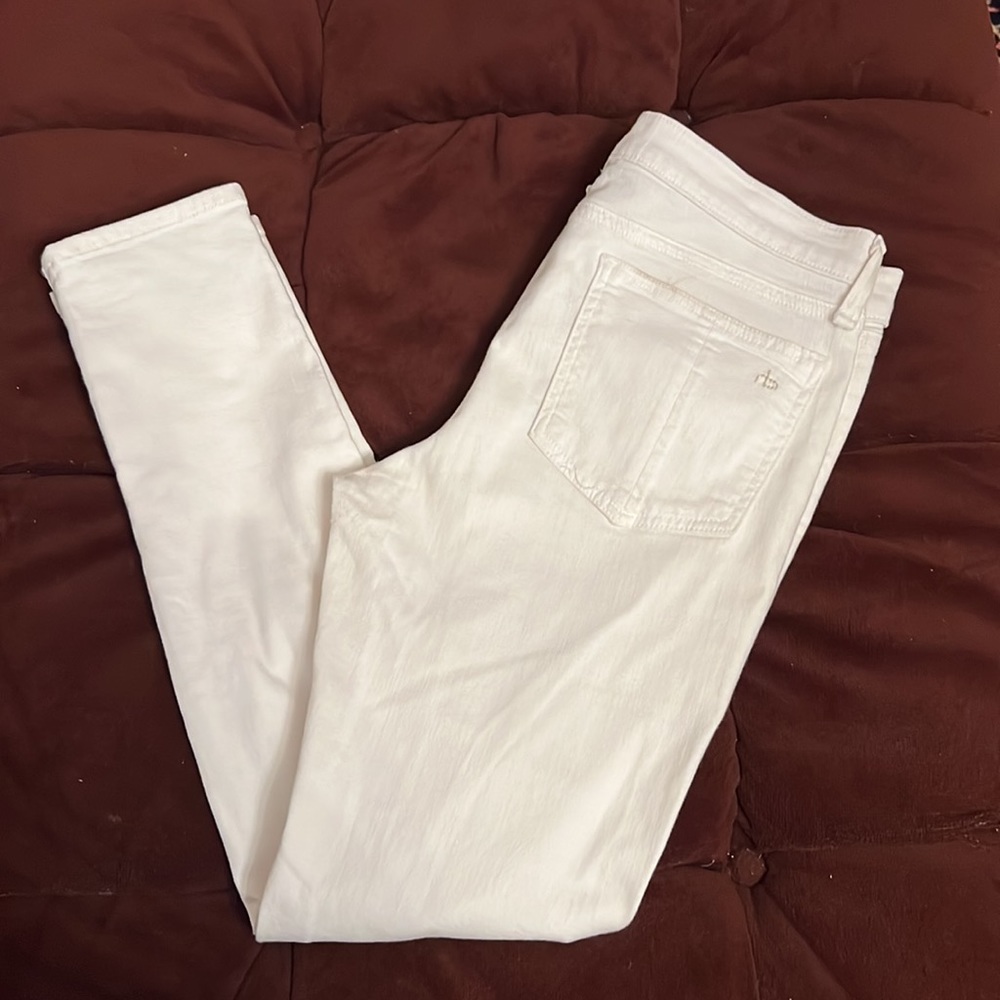 Rag and bone zipper Capri white Jean - Picture 3 of 6